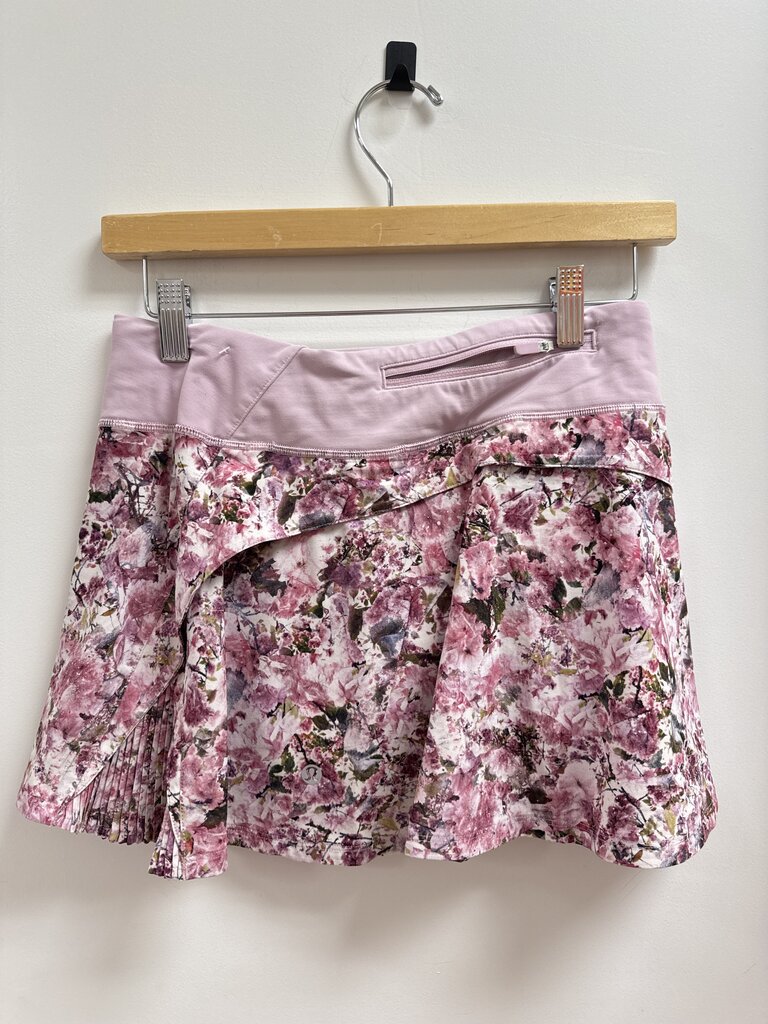 Lululemon Pink Floral Skirt