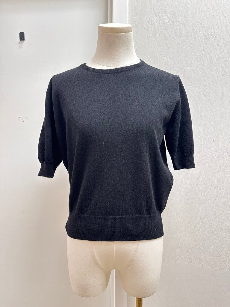 Cashmeres Black Short Sleeve Top