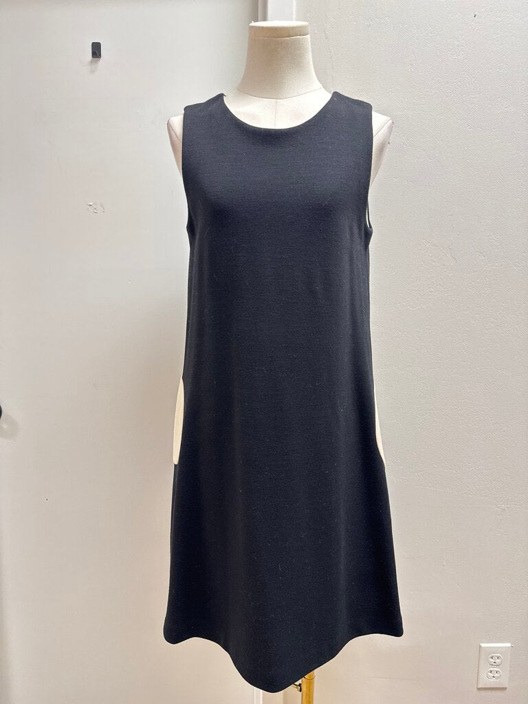 Lisa Perry Black and Polka Dot Knit Dress