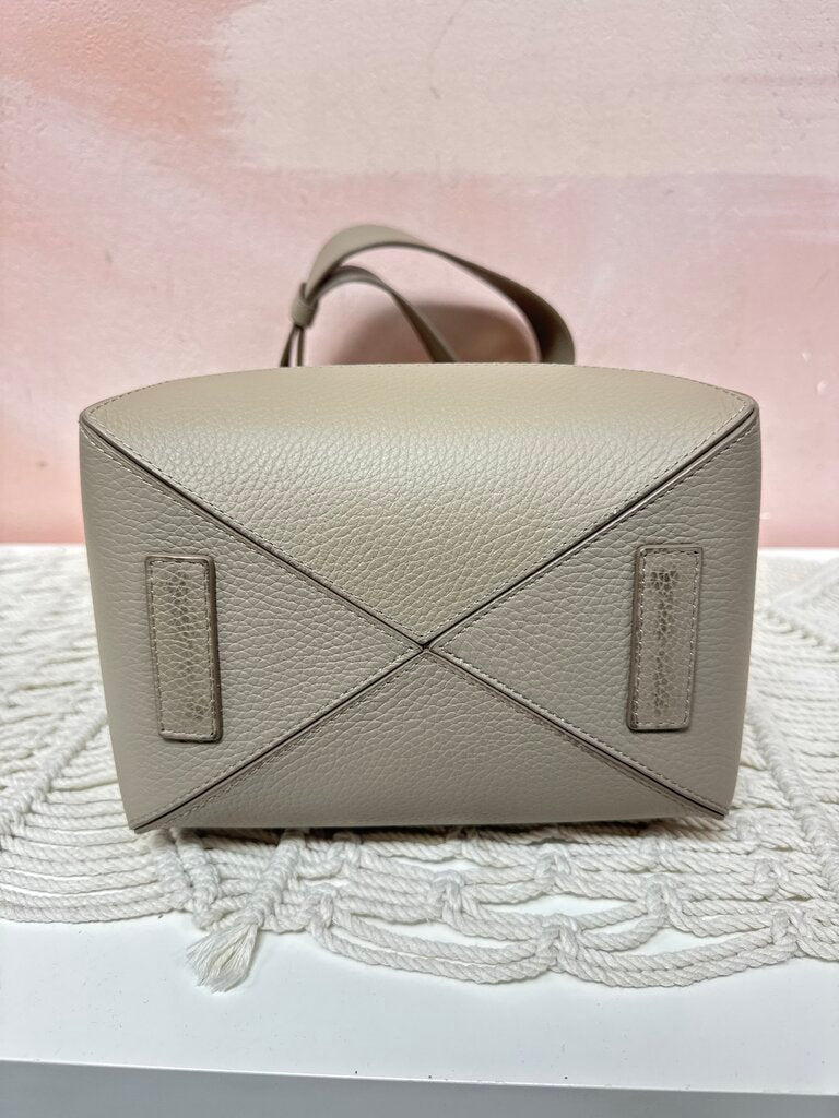 Strathberry Taupe Suede Bucket Bag w/Dustbag