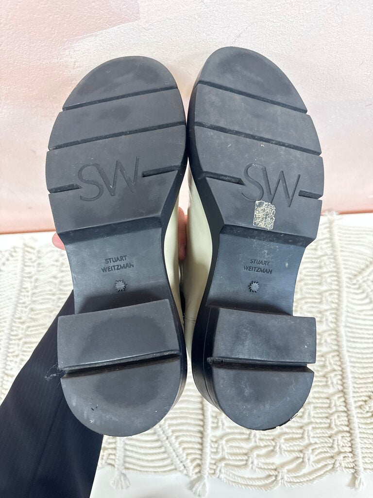 Stuart Weitzman Ivory Lug Sole Mid Boot