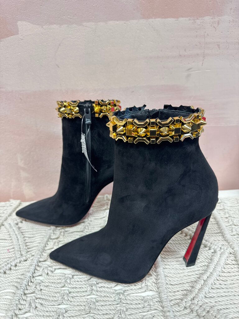 Christian Louboutin Asteroispikes Suede Bootie w/Dustbags