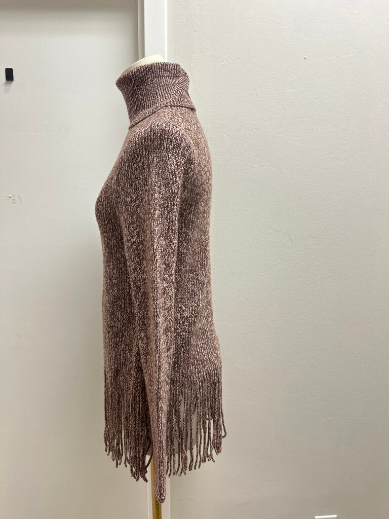 Zimmermann Maroon Fringe Turtleneck NWT