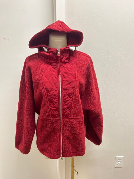 Varley Red Fleece Jacket NWT