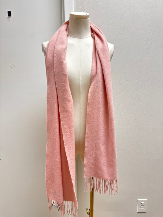 Johnstons of Elgin Pink Cashmere Scarf