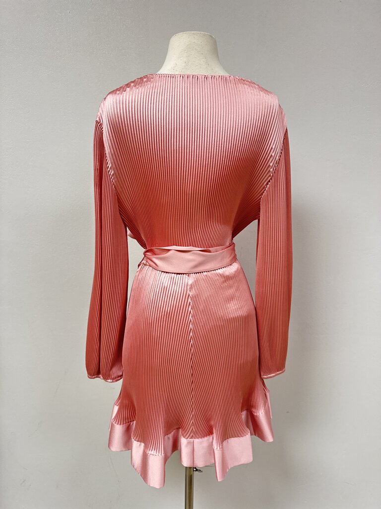 Milly Rose Gold Pleated Dress NWT