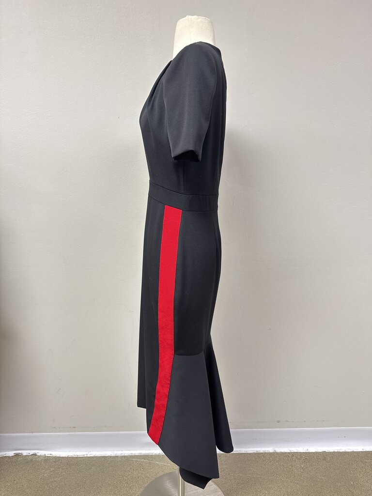 Alexander McQueen Black Side Stripe Dress NWT