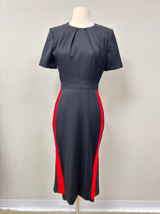 Alexander McQueen Black Side Stripe Dress NWT