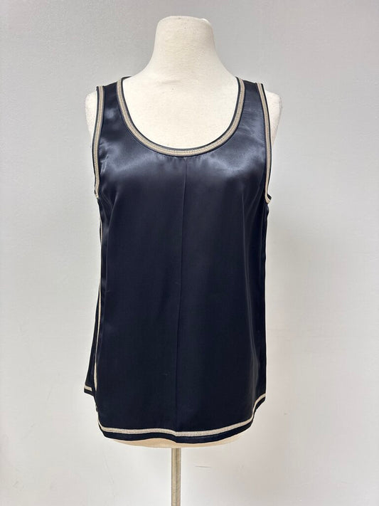 Helmut Lang Black Satin Shell