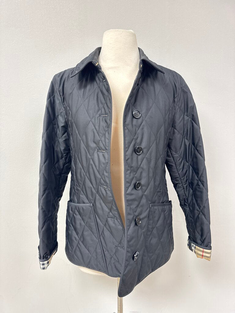 Burberry Black Quilted Field Jacket