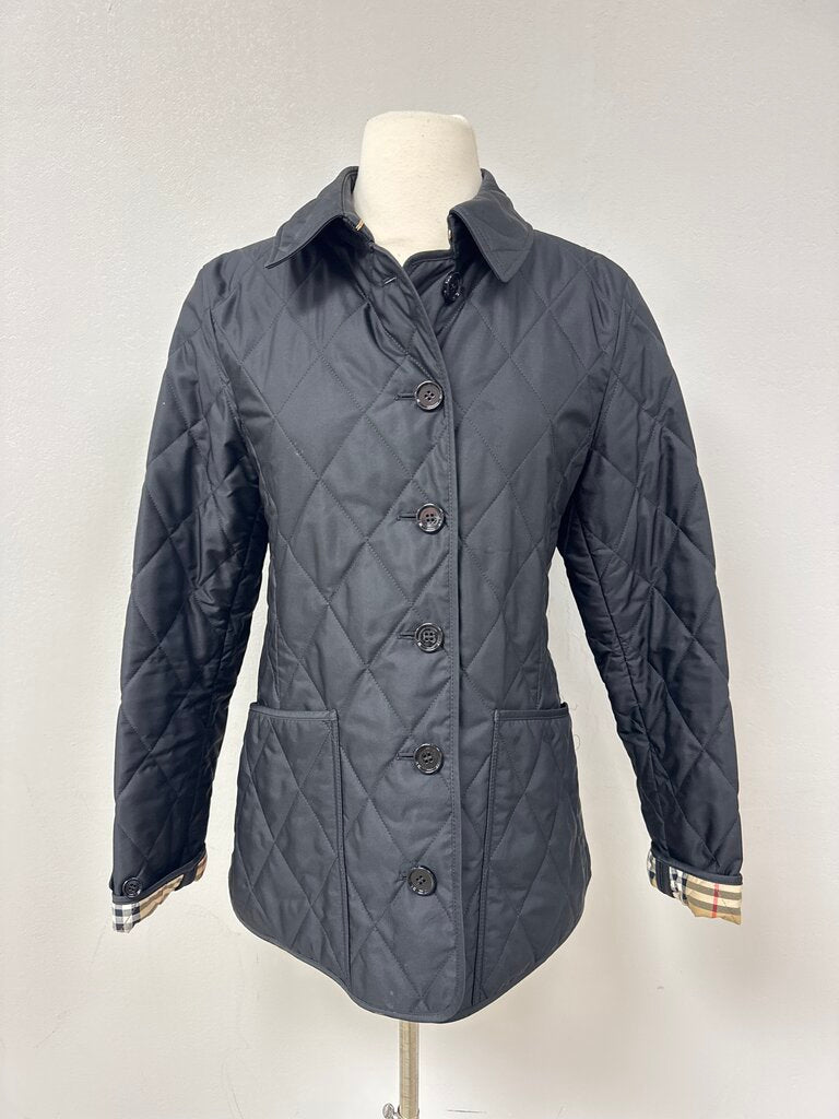 Burberry Black Quilted Field Jacket