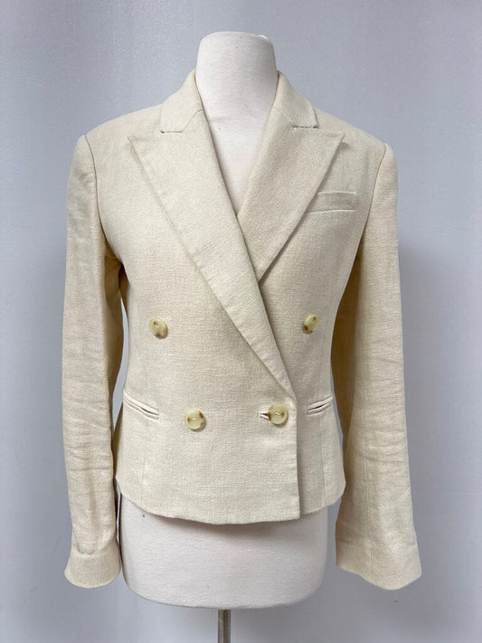 A.L.C. Beige Double Breasted Blazer