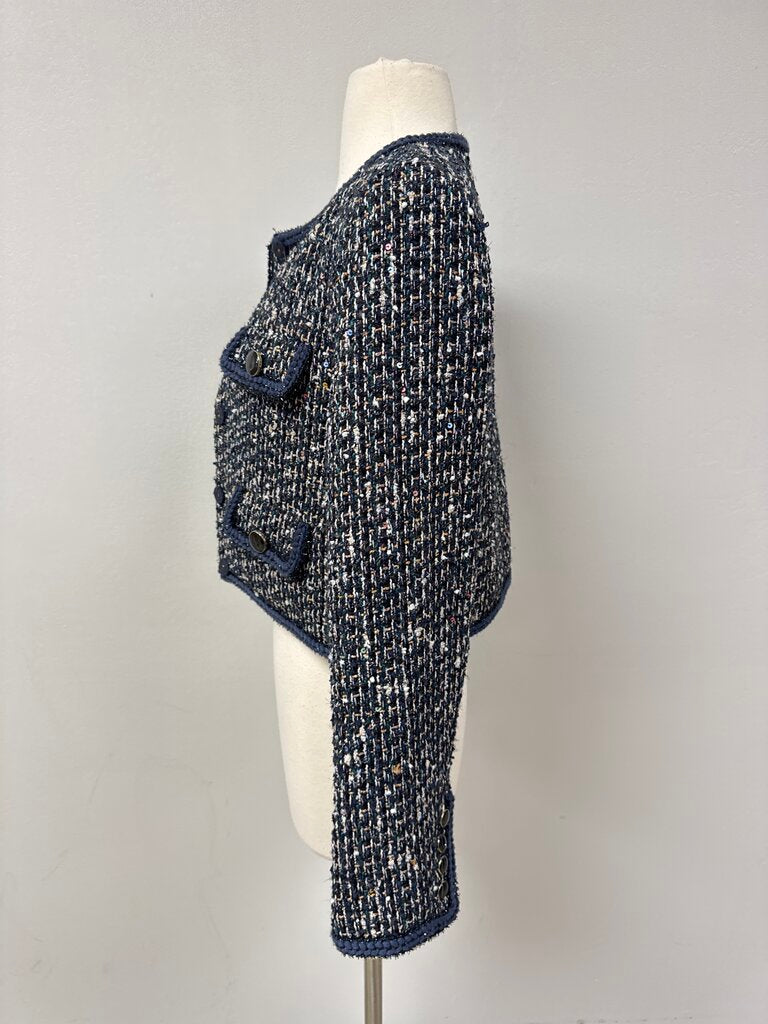 Self-Portrait Multi Cropped Tweed Jacket