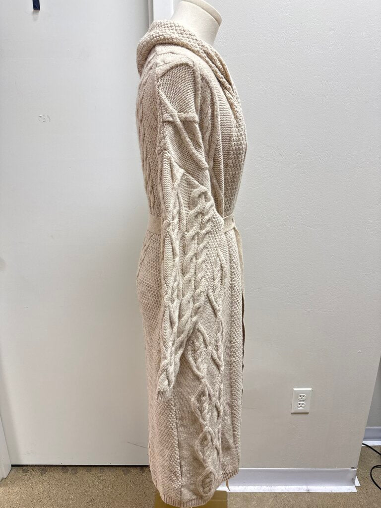 Anthropologie Tan Cable Knit Coatigan NWT