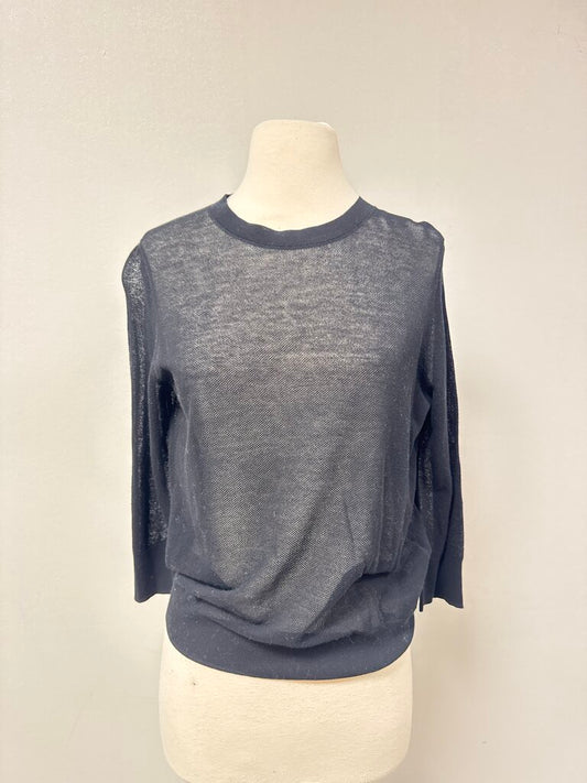 Vince Black Sheer Top NWT