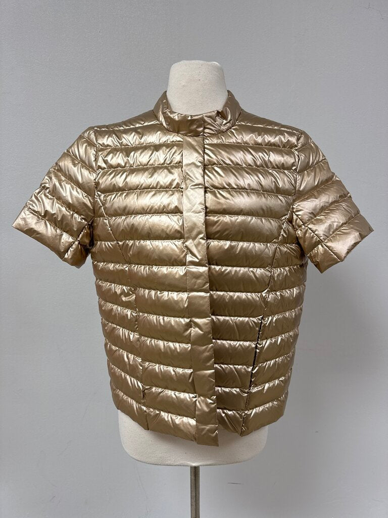 J McLaughlin Gold Puffer Jacket NWT