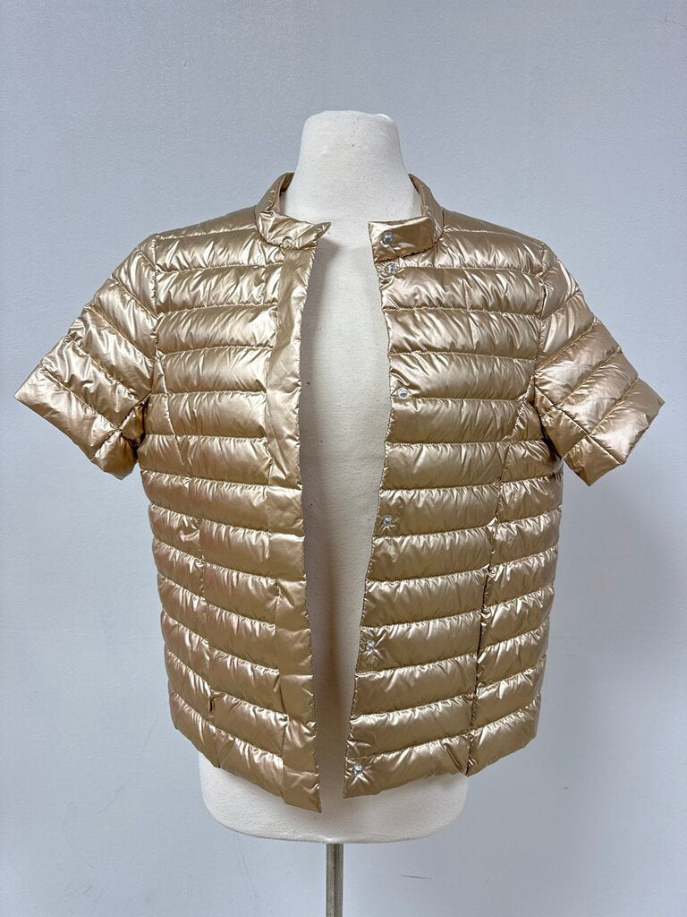 J McLaughlin Gold Puffer Jacket NWT