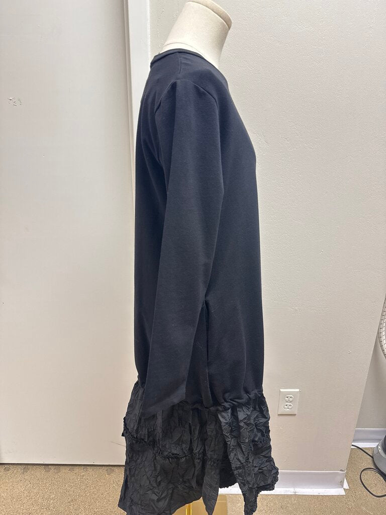 Kozan Black Shirred Hem Dress NWT