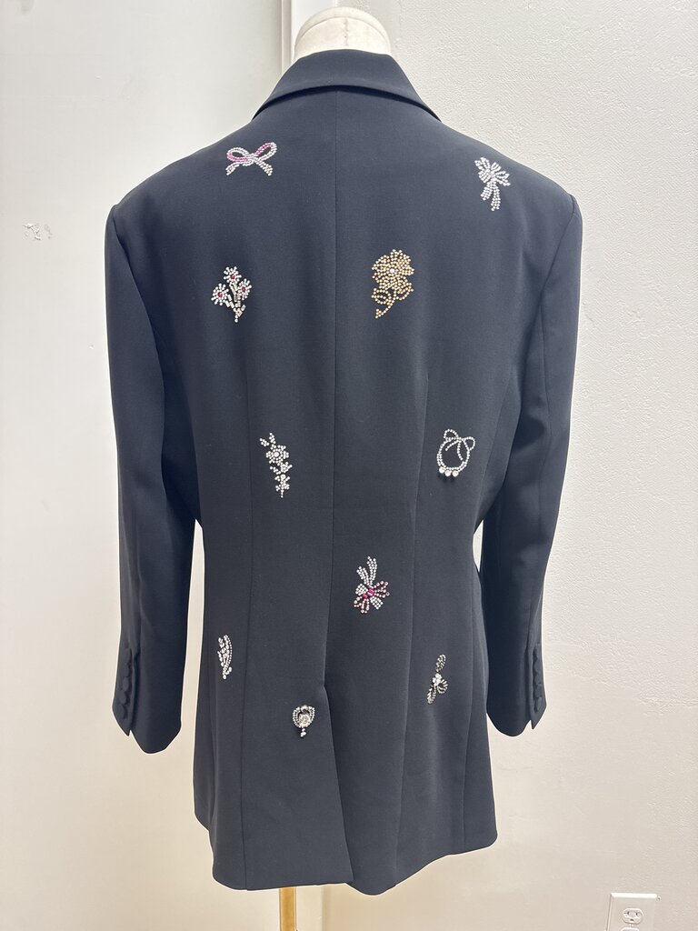 Cinq a Sept Black Embellished Blazer NWT