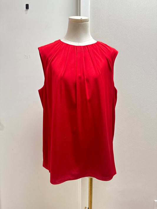St John Red Silk Shell NWT