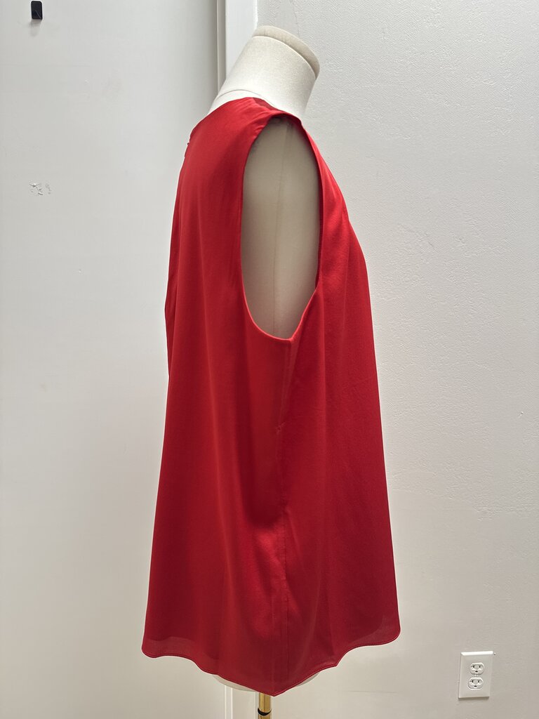St John Red Silk Shell NWT