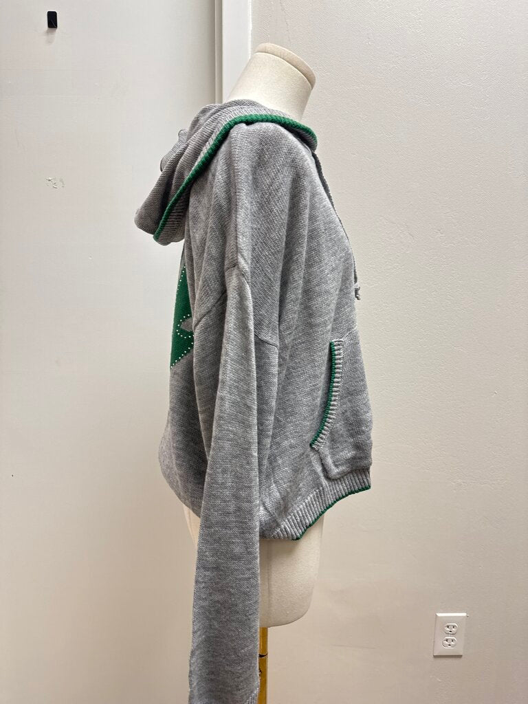 Vintage Havana Grey Peace Sweater Hoodie NWT