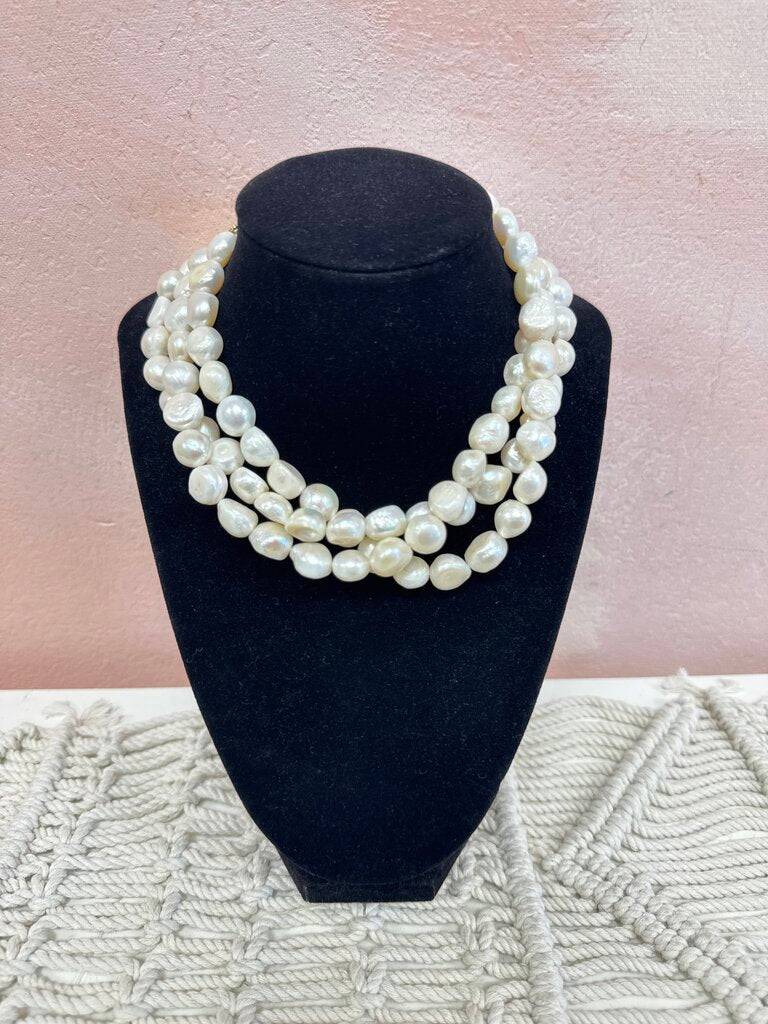 Cult Gaia Pearl Choker Necklace w/Box