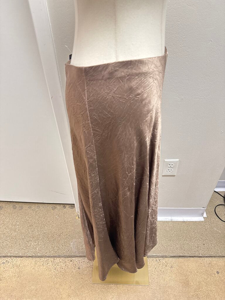 Vince Tan Crinkle Skirt