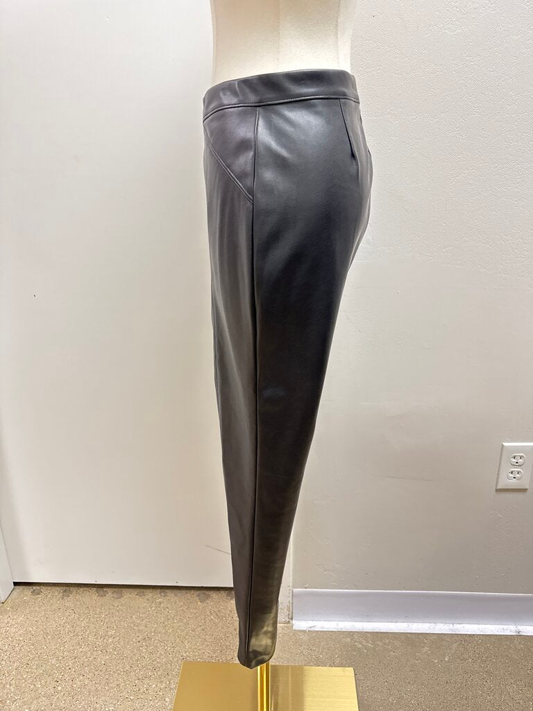 Peace of Cloth Black Faux Leather Legging