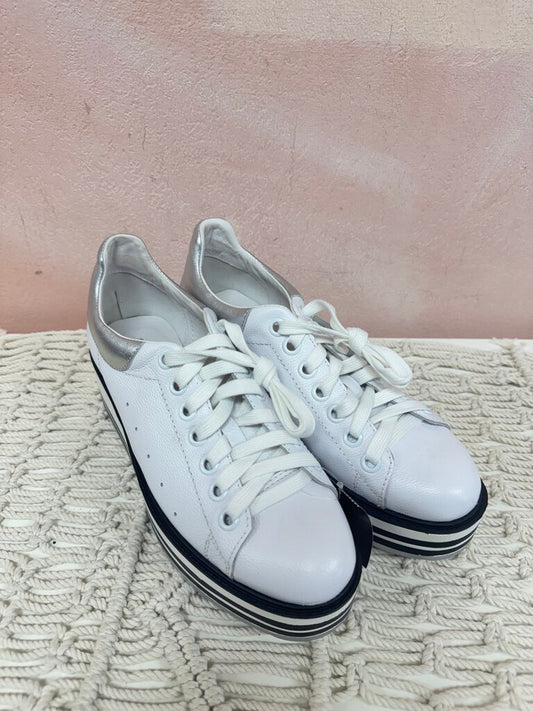 Silent D White Platform Sneaker