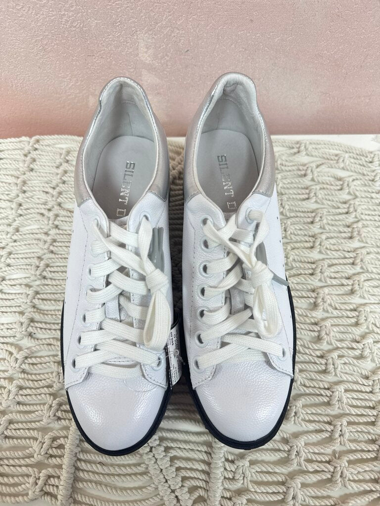 Silent D White Platform Sneaker