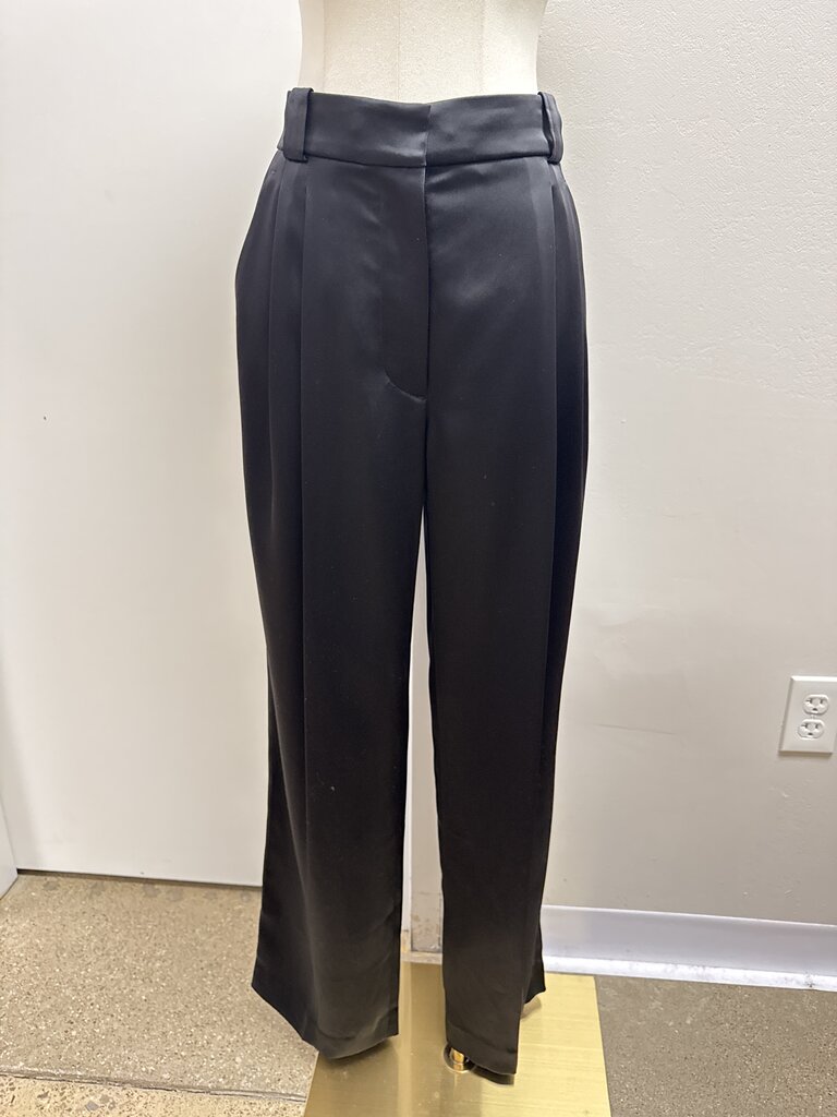 A.L.C. Black Satin Trouser NWT