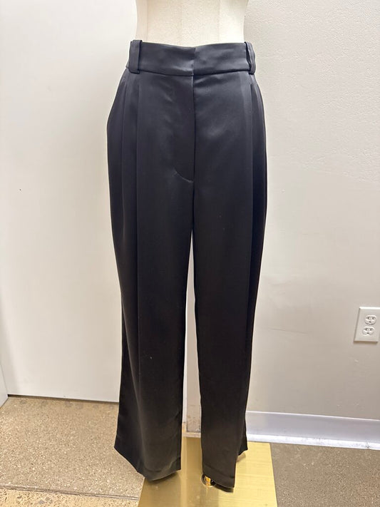 A.L.C. Black Satin Trouser NWT