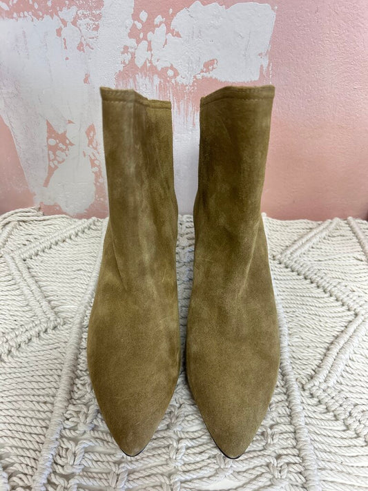Isabel Marant Tan Suede Bootie NWT
