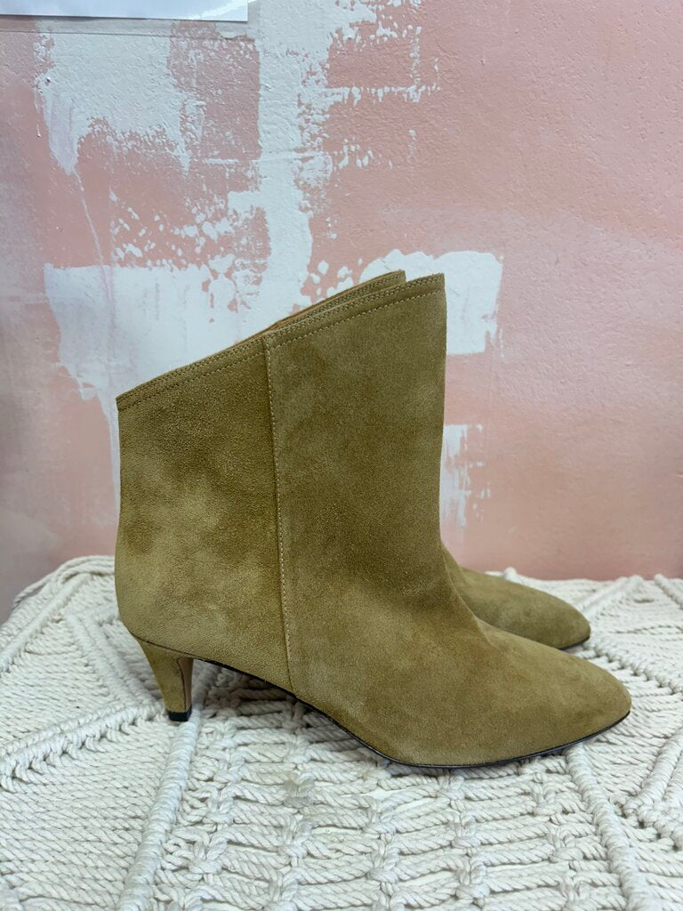 Isabel Marant Tan Suede Bootie NWT