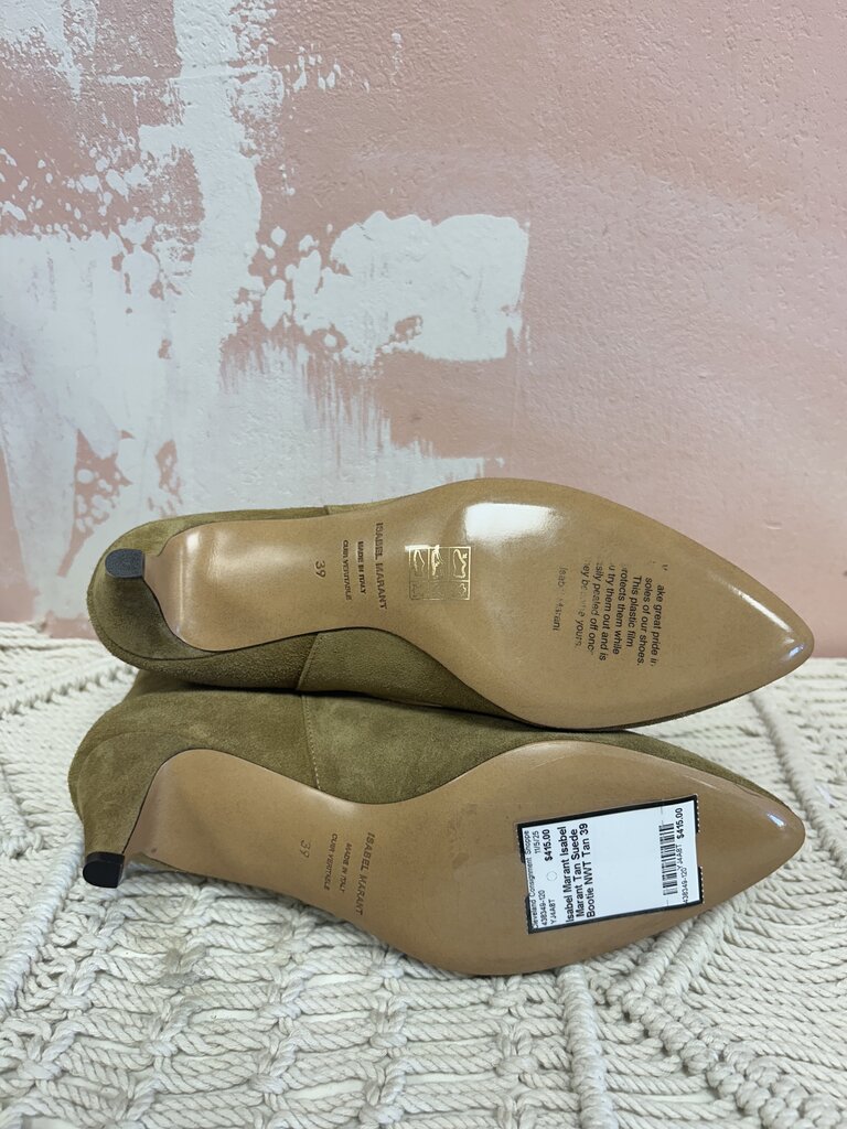 Isabel Marant Tan Suede Bootie NWT