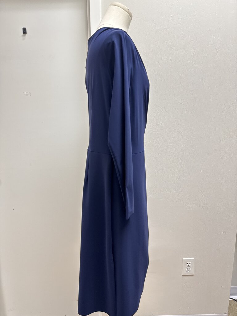 Chiara Boni Blue Cowl Neck Dress