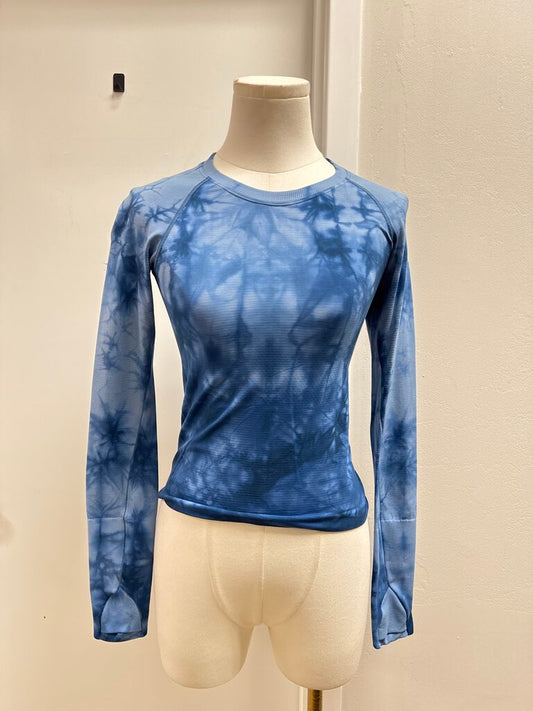 Lululemon Blue Tie Dye Tee