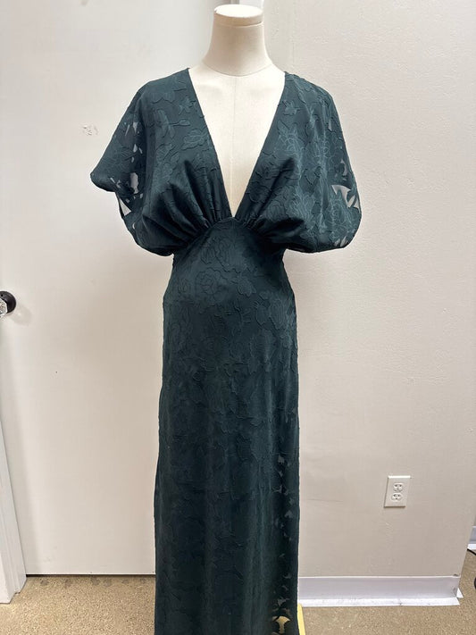 Hutch Green Cap Sleeve Midi Dress NWT