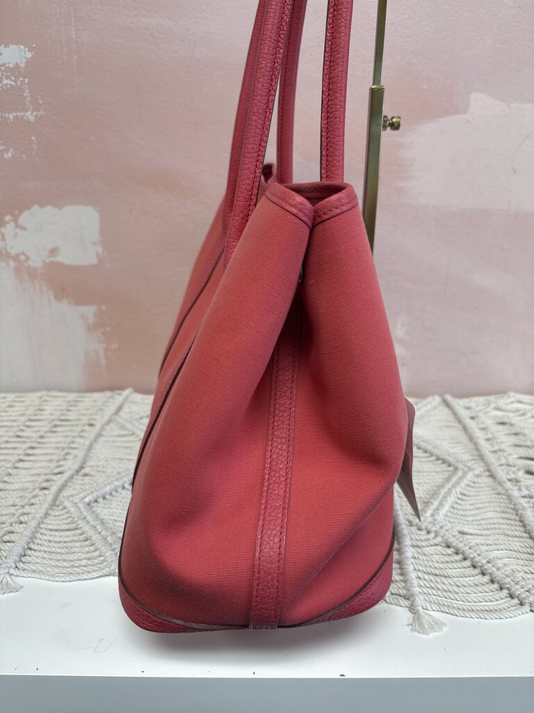 Hermes Garden Party Toile and Leather 30 Tote *Box and Dust Bag