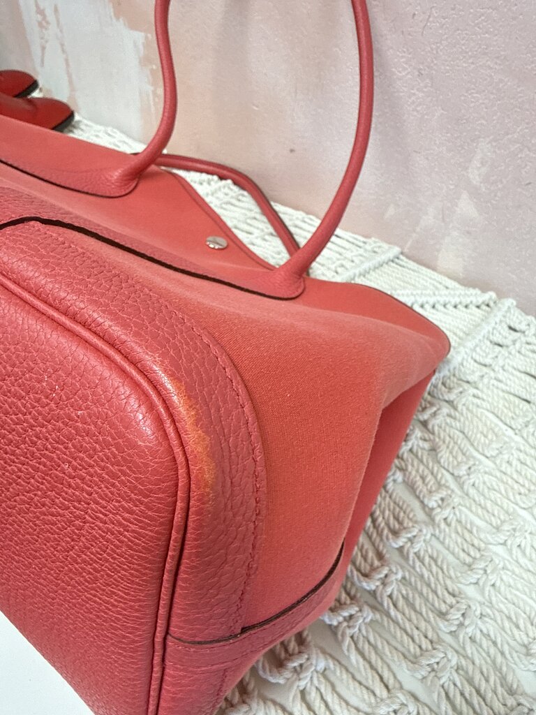 Hermes Garden Party Toile and Leather 30 Tote *Box and Dust Bag