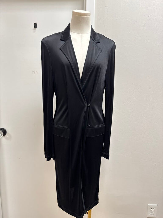 Helmut Lang Black Jersey Shirt Dress