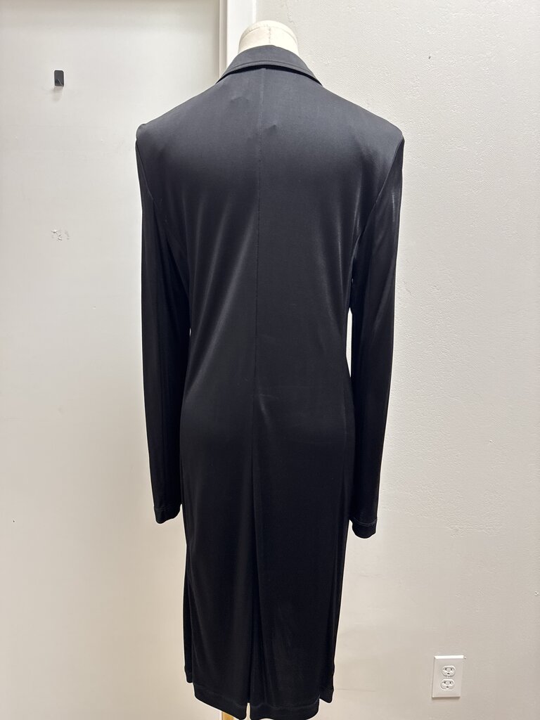 Helmut Lang Black Jersey Shirt Dress