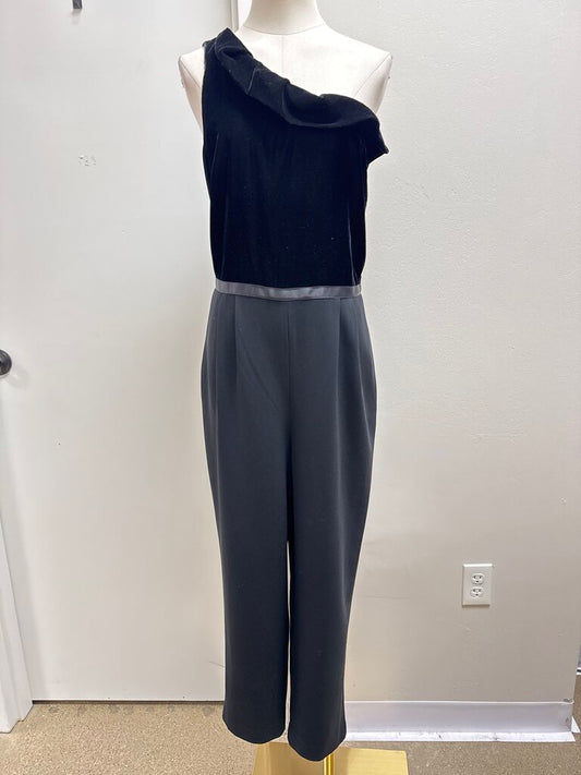 Shoshanna Black Velvet Jumpsuit