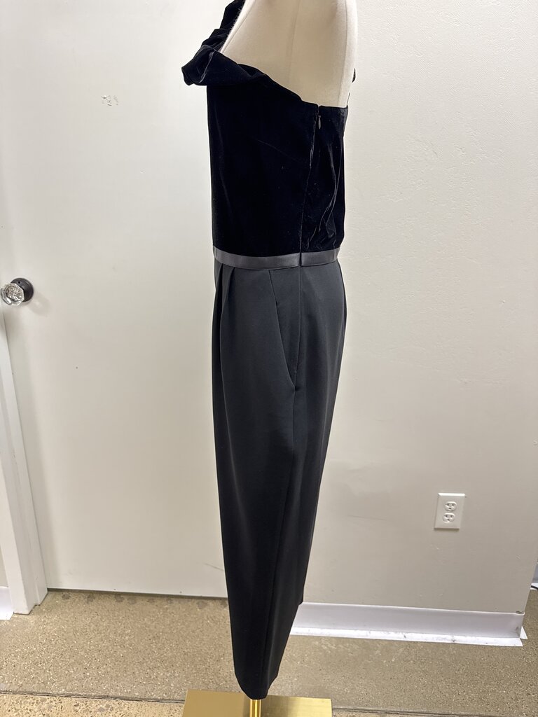 Shoshanna Black Velvet Jumpsuit