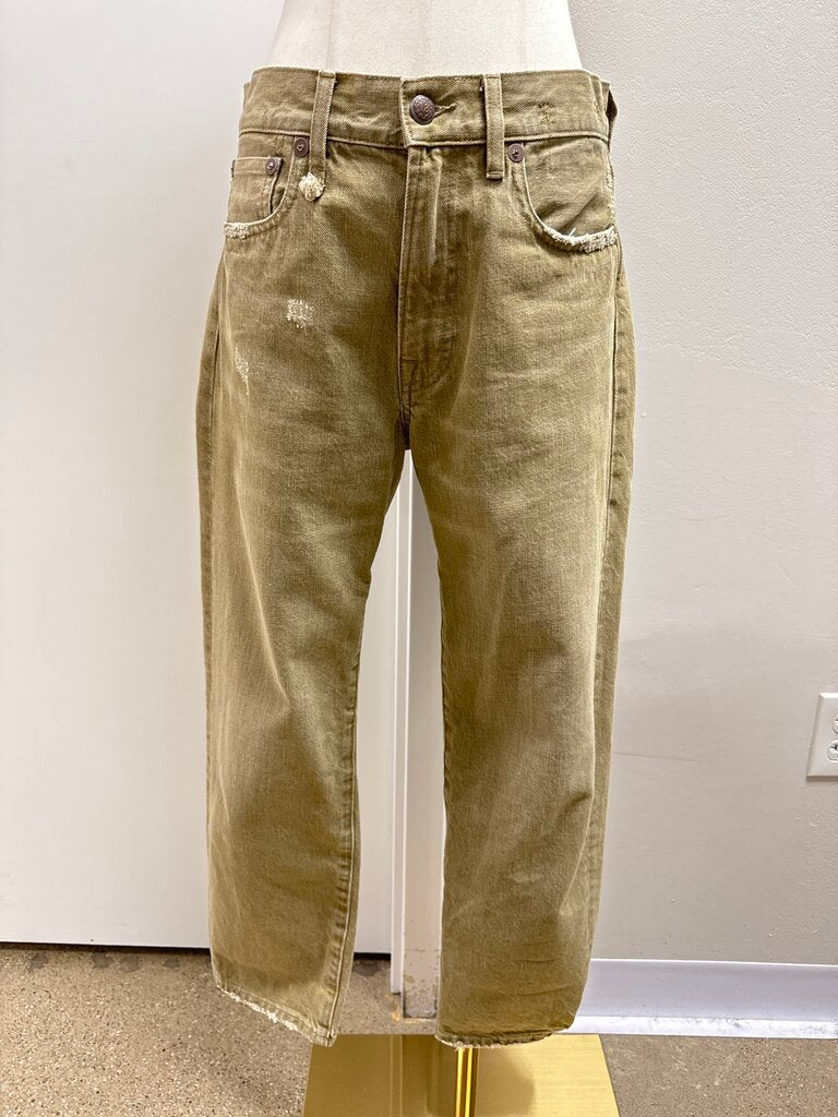 R13 Tan Straight Leg Jean