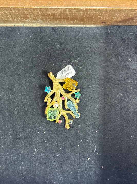 Venitian Glass Coral Sea Pendant