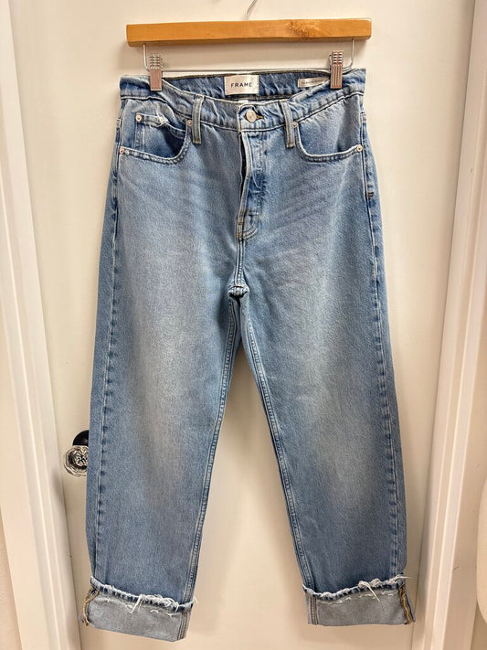 Frame Button Fly Cuffed Jean