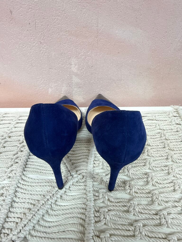 Prada Blue Patent and Suede Pump NWT
