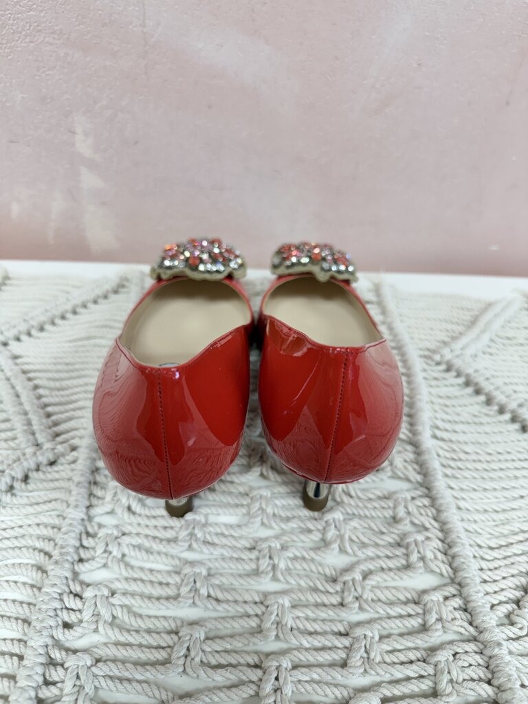 Prada Red Patent and Crystal Pump NWT